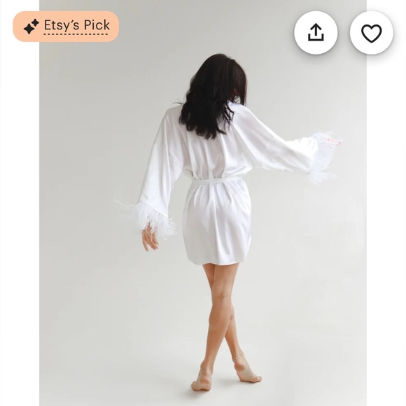 The RobeUA Silk Bridal Robe - Picture 6 of 16